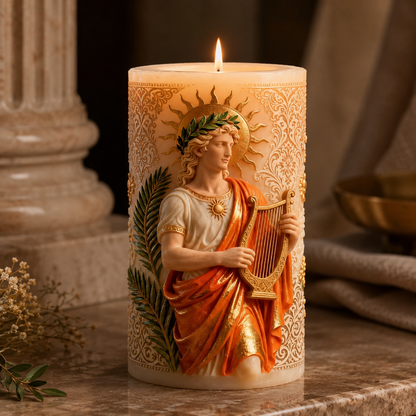Ancient Greek Mythology Apollo Candle Silicone Mold