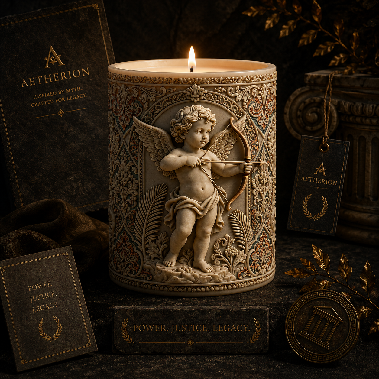 God Eros Relief Silicone Candle Mold