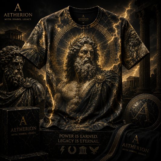 Zeus of Olympus — Mythological Greek All-Over Print T-Shirt