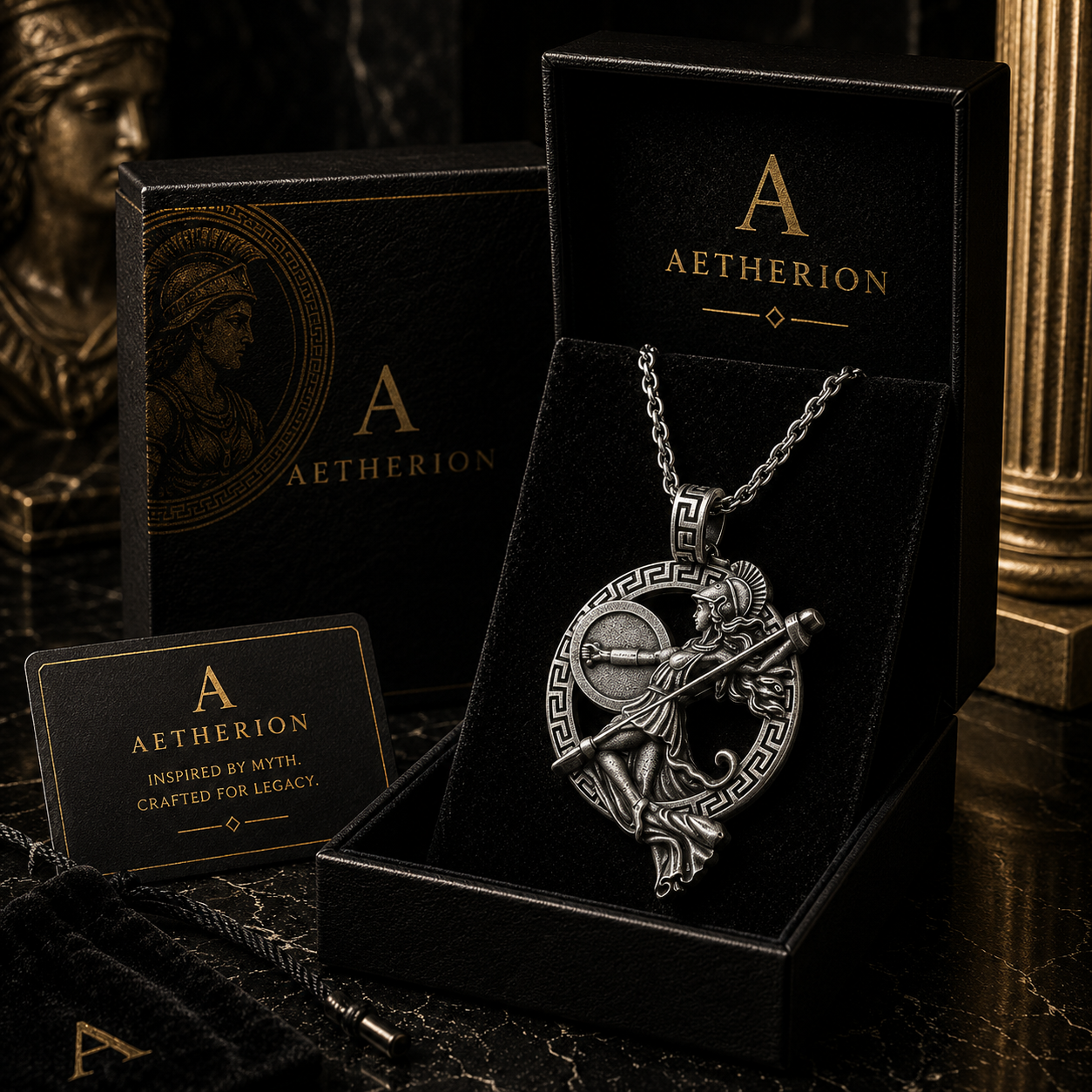Athena Minerva Warrior Pendant