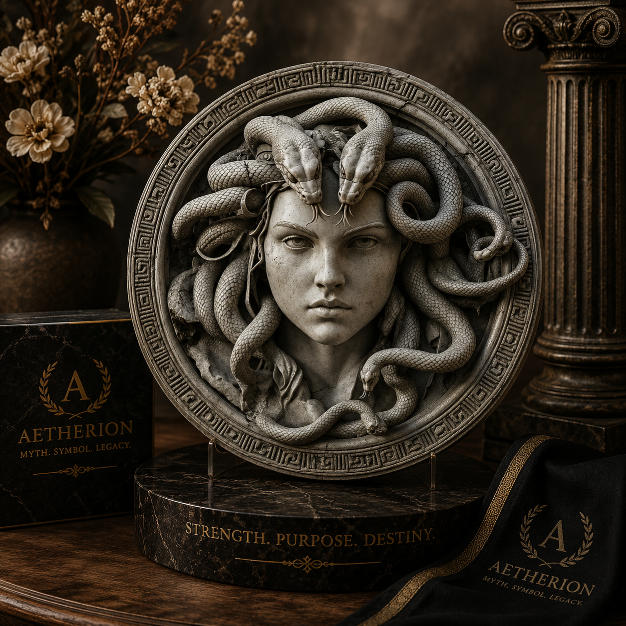 Medusa Head Metal Wall Sign