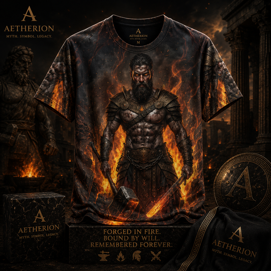 Hephaestus — Forge of the Gods All-Over Print T-Shirt