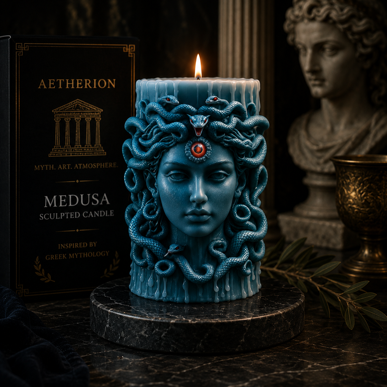 Medusa Temple Candle Mold