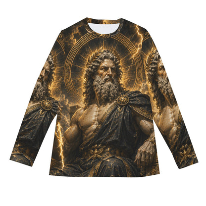 Zeus of Olympus — Divine Thunder Long Sleeve T-Shirt