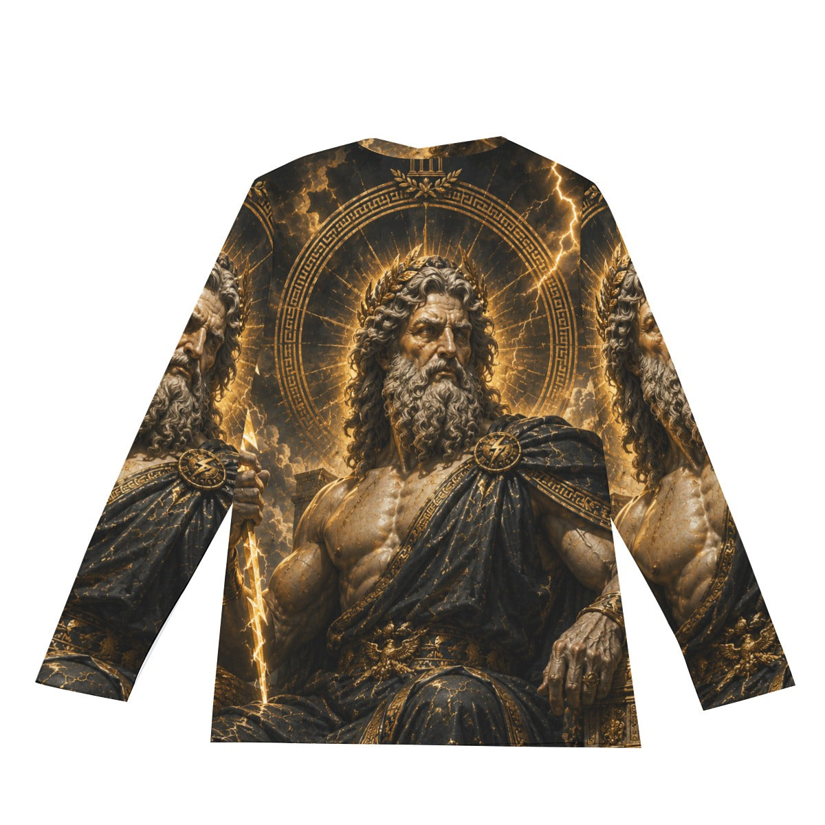 Zeus of Olympus — Divine Thunder Long Sleeve T-Shirt