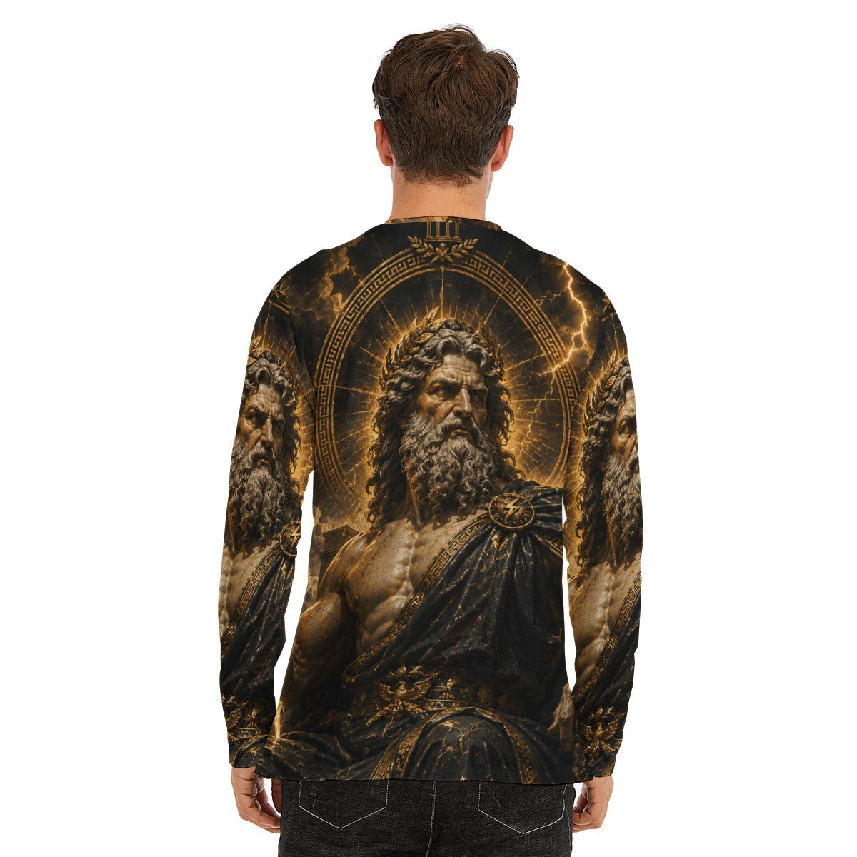 Zeus of Olympus — Divine Thunder Long Sleeve T-Shirt
