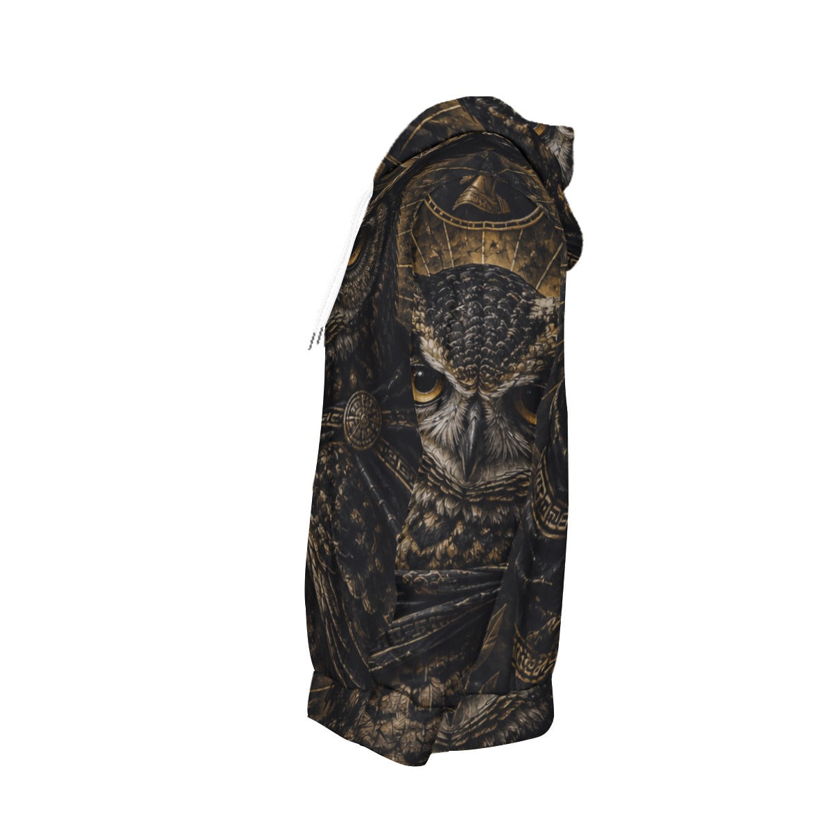 The Owl of Wisdom — All-Over Print Thicken Pullover Hoodie