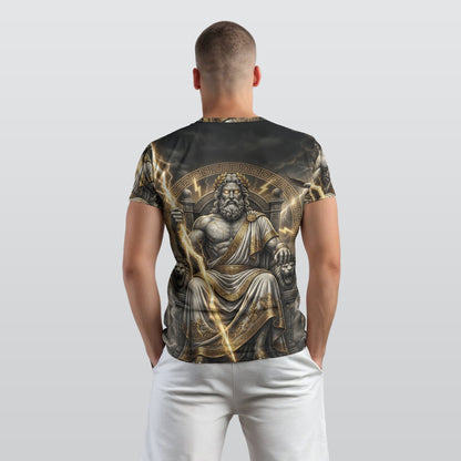 Zeus of Olympus — Divine Thunder All-Over Print T-Shirt