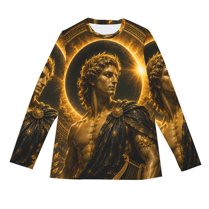 Apollo in the Golden Eclipse — All-Over Print Long Sleeve T-Shirt