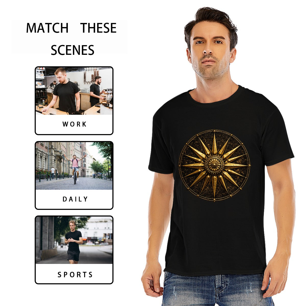 Star of Vergina — Unisex O-Neck Short Sleeve T-Shirt