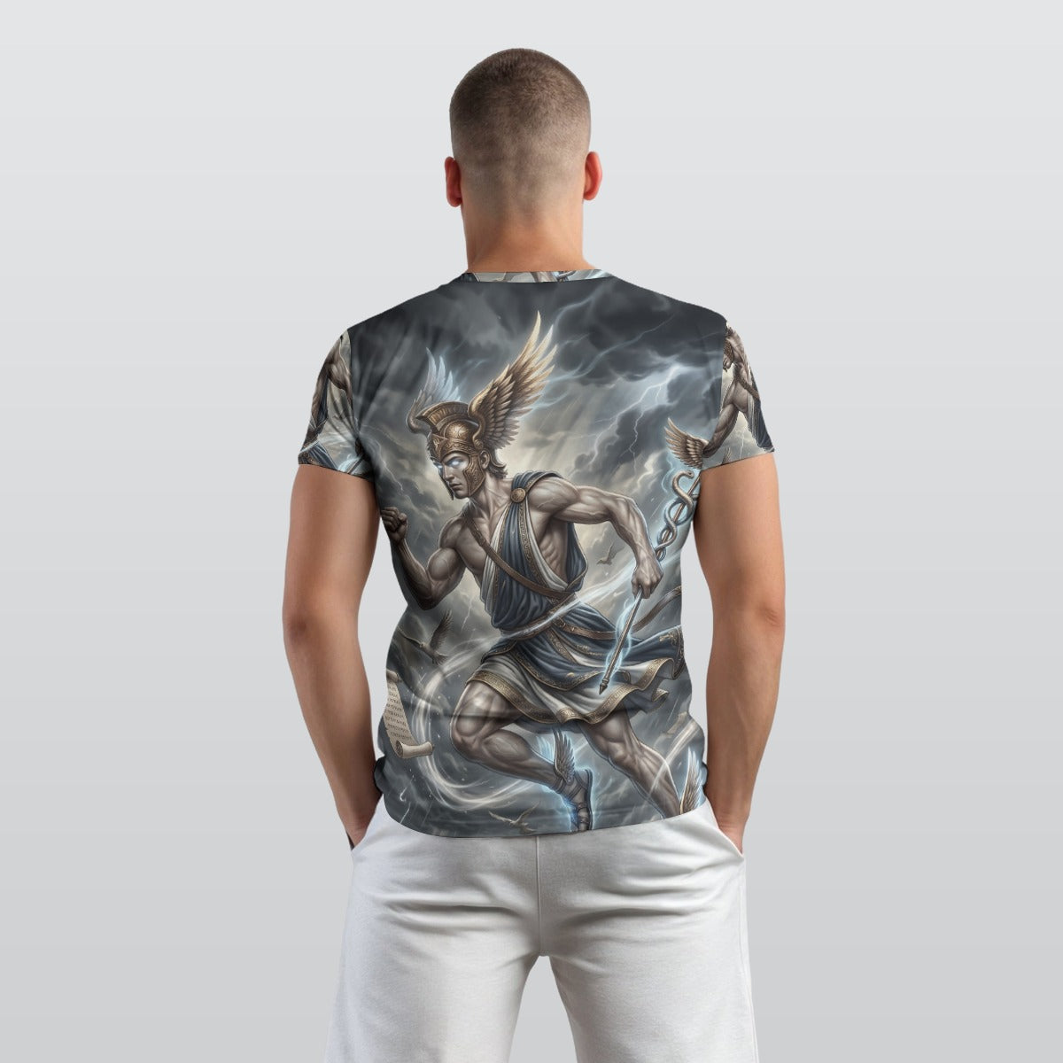 Hermes of Olympus — Divine Messenger All-Over Print T-Shirt