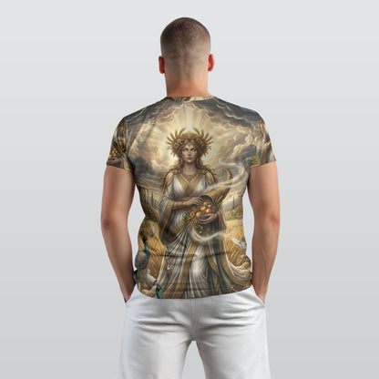 Demeter Harvest Goddess All-Over Print Men's O-Neck T-Shirt | Greek Mythology Apparel | Aetherion