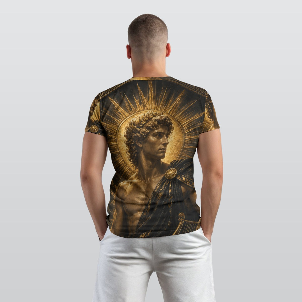 Apollo of the Eternal Dawn — Mythological Greek All-Over Print T-Shirt