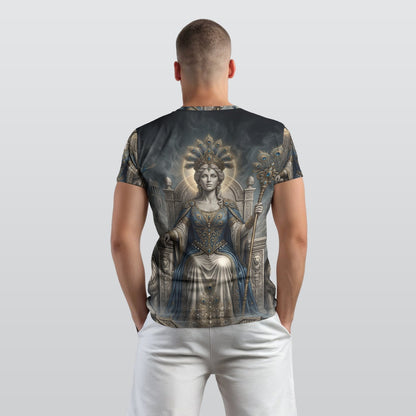 Hera Divine Queen All-Over Print Men's O-Neck T-Shirt | Greek Mythology Apparel | Aetherion