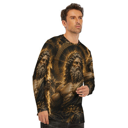 Zeus of Olympus — Divine Thunder Long Sleeve T-Shirt
