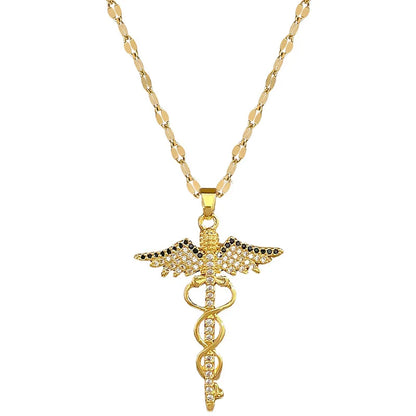 Hermes Caduceus Necklace