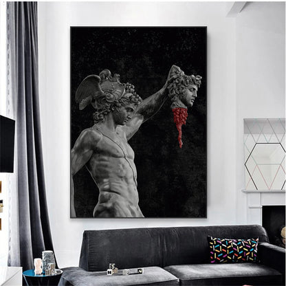 Perseus & Medusa Mythology Canvas Wall Art