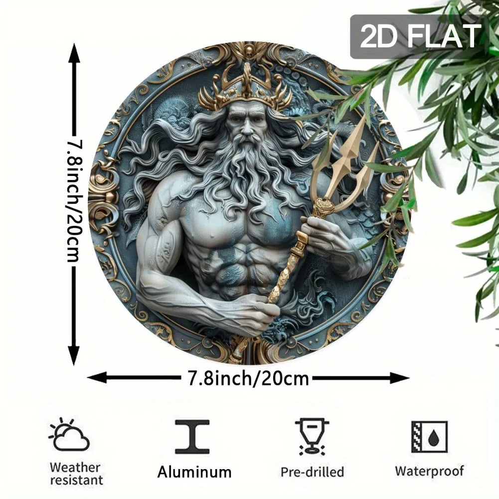 Poseidon Acrylic Painting Wall Art