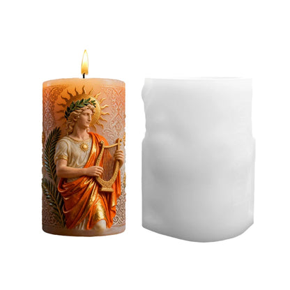 Ancient Greek Mythology Apollo Candle Silicone Mold