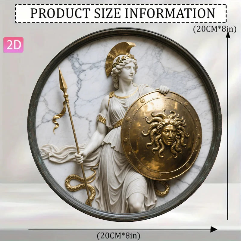 Athena Shield Aluminum Wall Sign