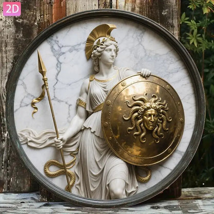 Athena Shield Aluminum Wall Sign