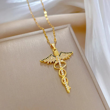 Hermes Caduceus Necklace