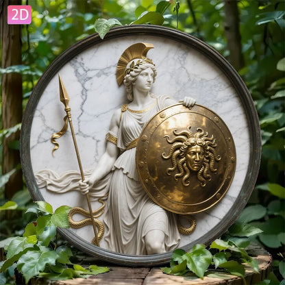 Athena Shield Aluminum Wall Sign