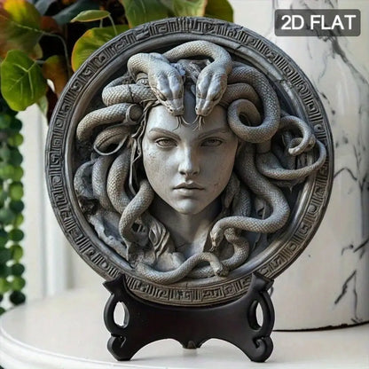 Medusa Head Metal Wall Sign