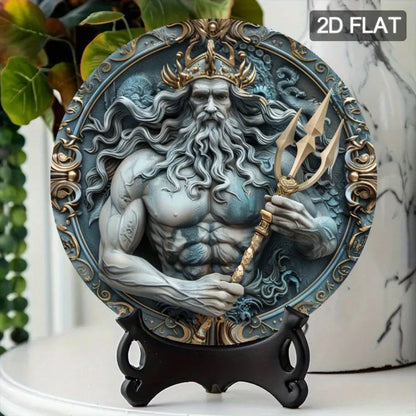 Poseidon Acrylic Painting Wall Art