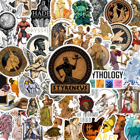 Greek Mythology Retro Sticker Collection