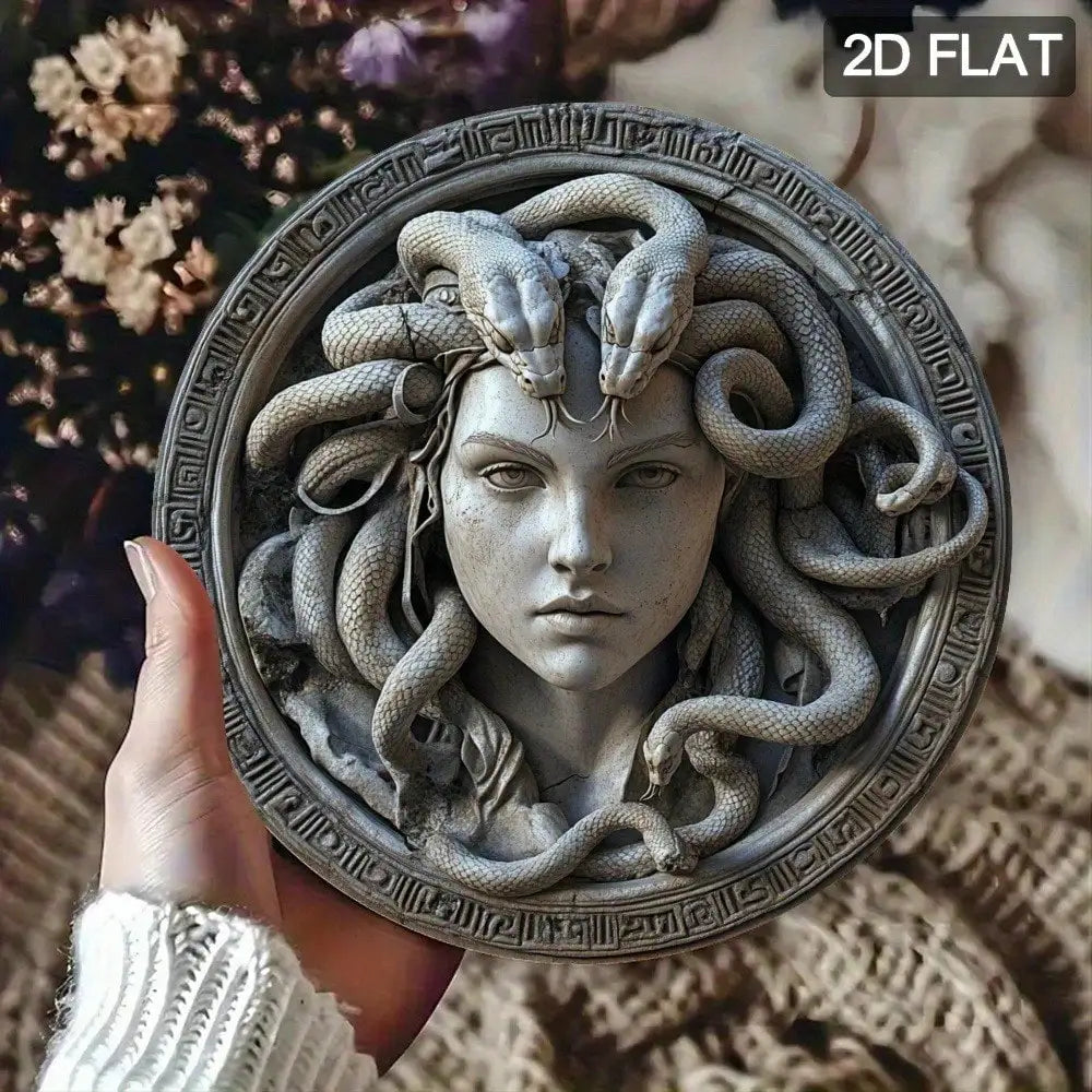Medusa Head Metal Wall Sign
