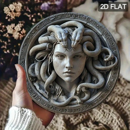 Medusa Head Metal Wall Sign