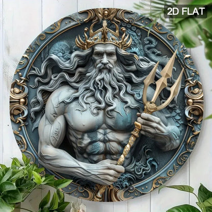 Poseidon Acrylic Painting Wall Art