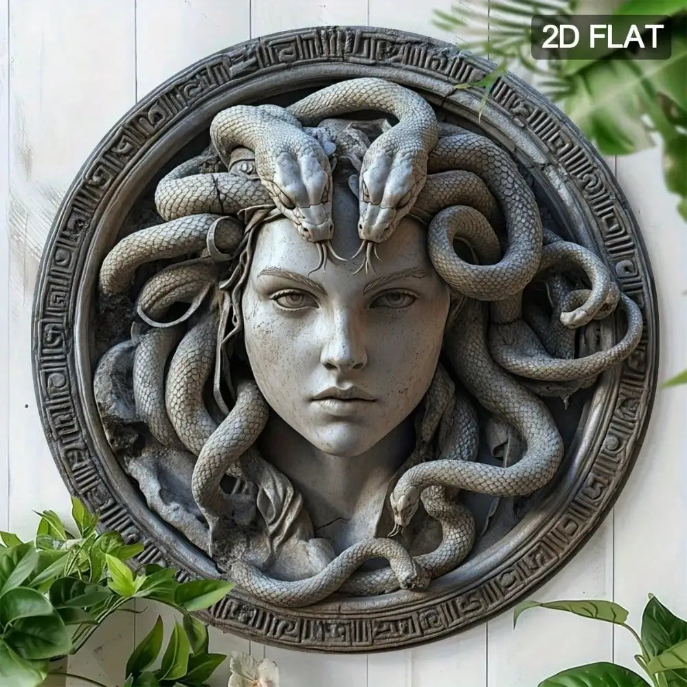 Medusa Head Metal Wall Sign