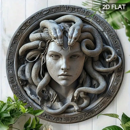 Medusa Head Metal Wall Sign
