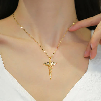 Hermes Caduceus Necklace